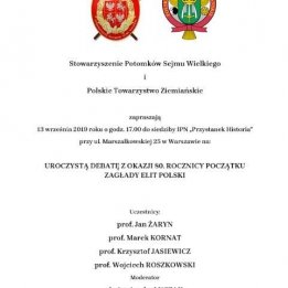 80. lat - Początek Zagłady Polskich Elit - debata historyczna